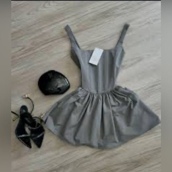 Zara Gray Mini Dress - Picture 4 of 6